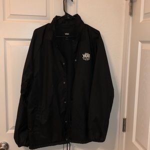 vans- black coaches jacket